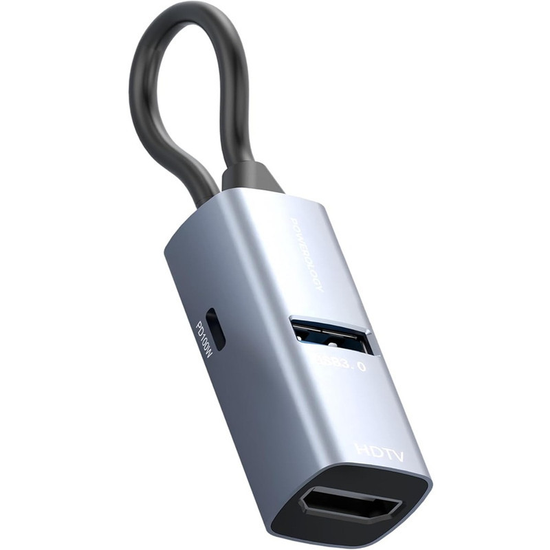 هاب تایپ سی پاورولوژی مدل PWJT424BK
