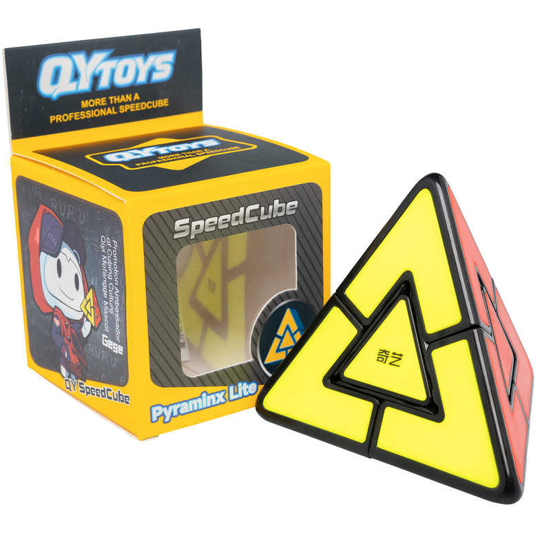 مکعب روبیک چی ای مدل هرم دوقلوی لایت کای وای QY Pyraminx Lite