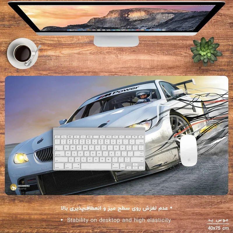 ماوس پد مخصوص بازی هومرو مدل MX1269 طرح بازی ماشین