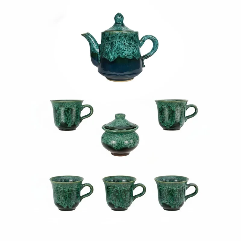 سرویس چای خوری 7 پارچه طرح شره ای کد 2