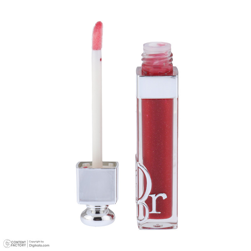 لیپ گلاس حجم‌دهنده دیور با شماره رنگ 37، مدل Intense Rose، جلوه اکلیلی و حجم 6 میلی‌لیتر