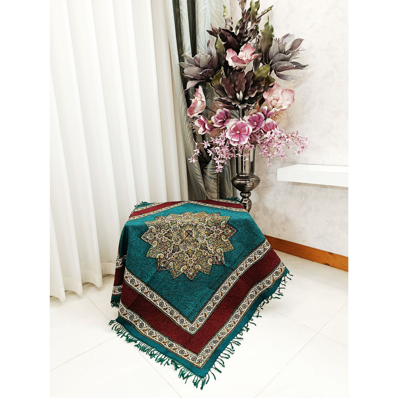 رومیزی قلمکار مدل ترنج سلطانی