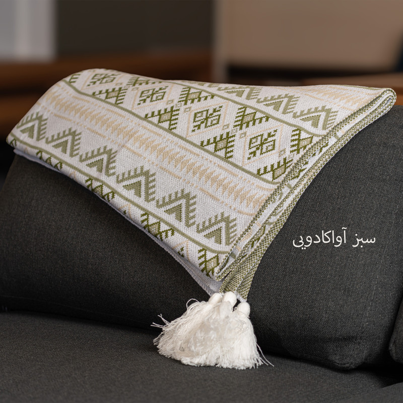 شال مبل طرح گلیم سایز 140×170 سانتی متر
