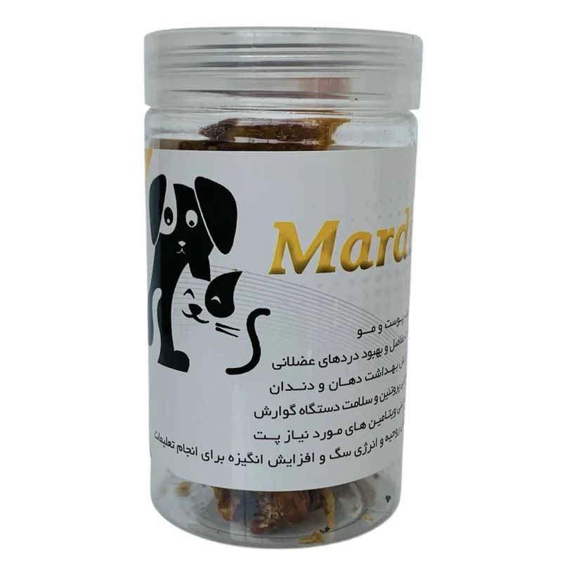 غذای خشک تشویقی سگ پت ماردین مدل Chicken feet treat وزن 80 گرم