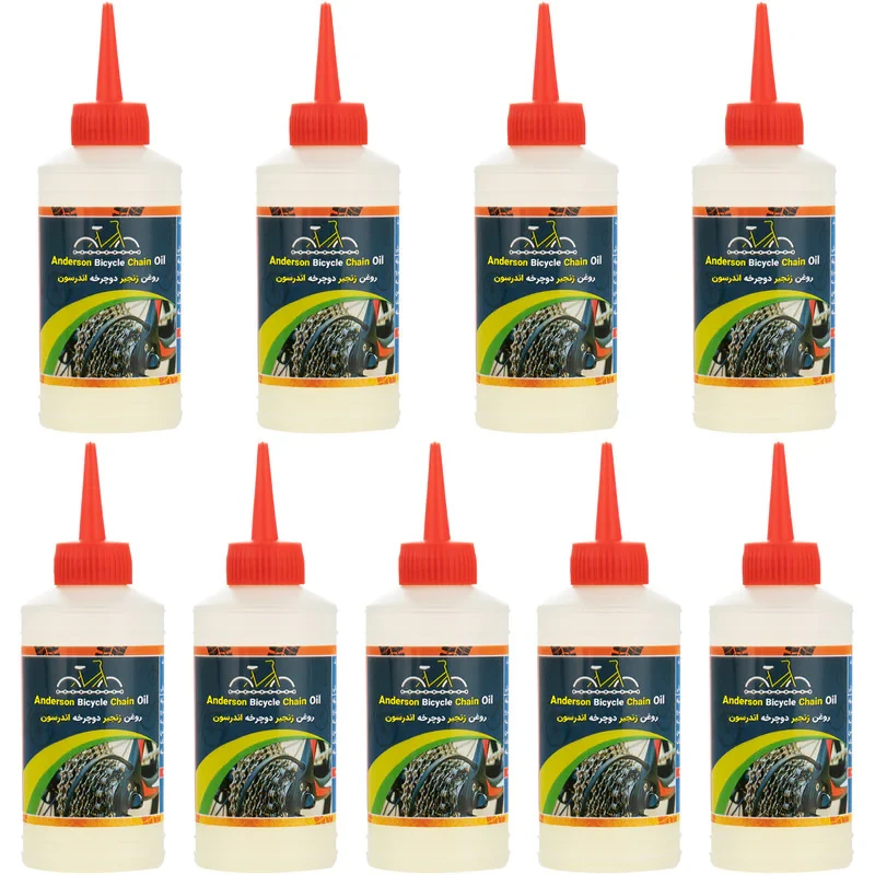 روغن زنجیر دوچرخه اندرسون مدل A200 حجم 80 میلی لیتر بسته 9 عددی