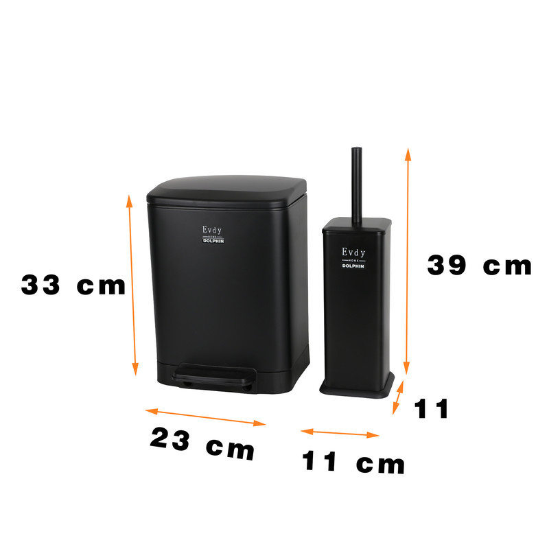 ست سطل و فرچه دلفین مدل Evd-226-6lt