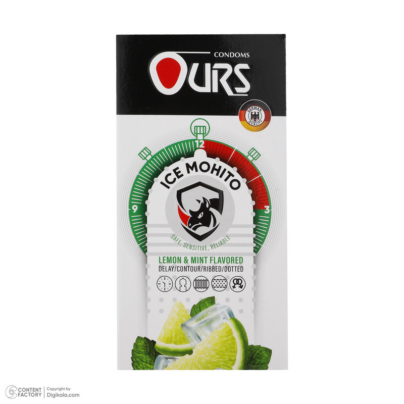 کاندوم اورز مدل Ice Mohito بسته 12 عددی