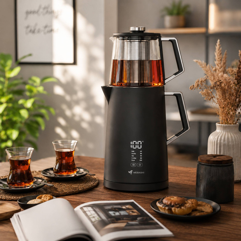 چای ساز روی هم مباشی مدل ME-TM304