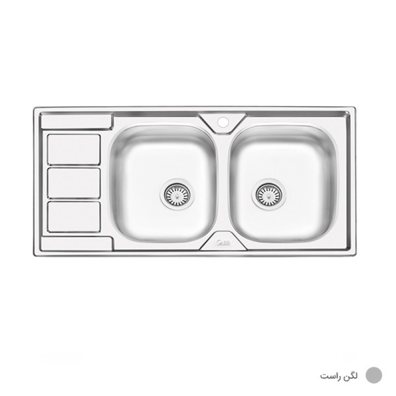 سینک ظرفشویی ایلیا استیل مدل 4051 توکار