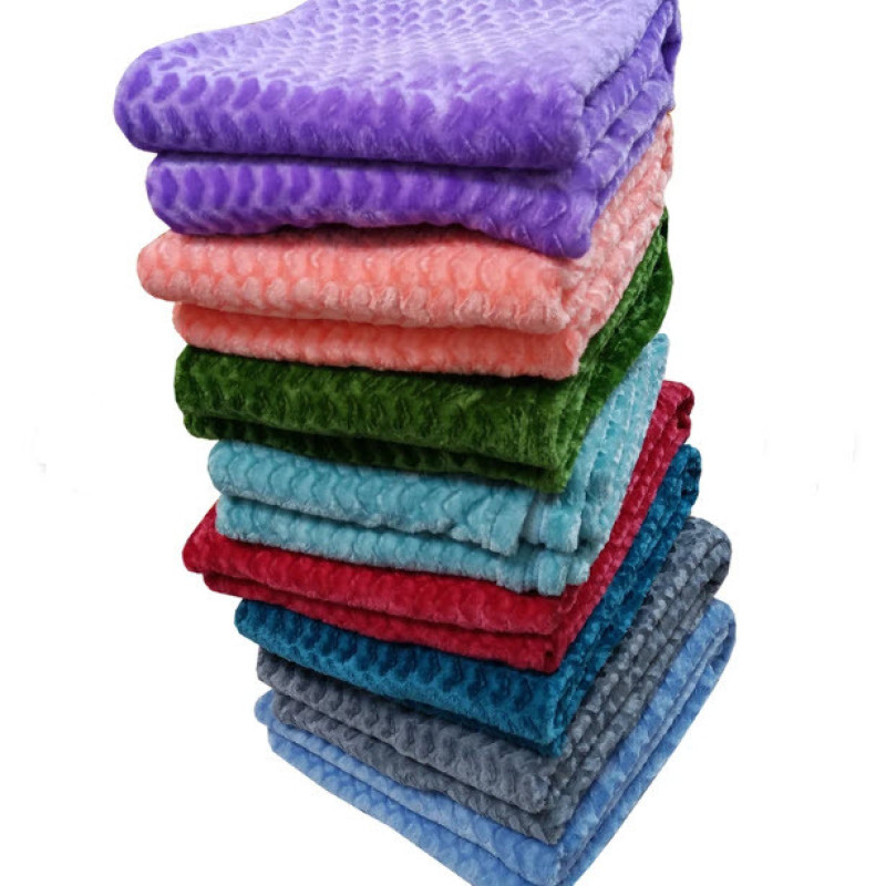 پتو یک نفره گلبافت مدل قلبی  سایز 200x150 سانتی‌متر