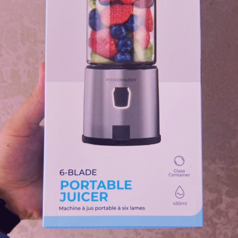 شیکر شارژی پاورولوجی مدل 126W Portable گنجایش 450 میلی لیتر