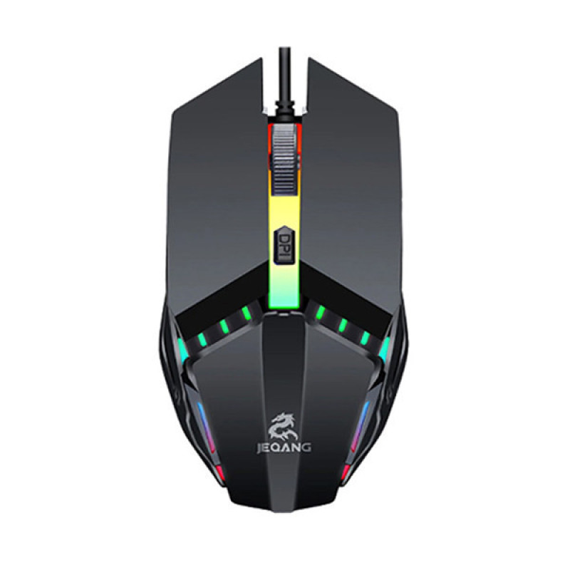 کیبورد و موس مخصوص بازی جکنگ مدل JK-913، سوییچ ممبران، Full-Size، نورپردازی LED RGB