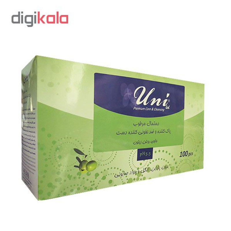 دستمال مرطوب یونی لد کد 359 بسته 100 عددی