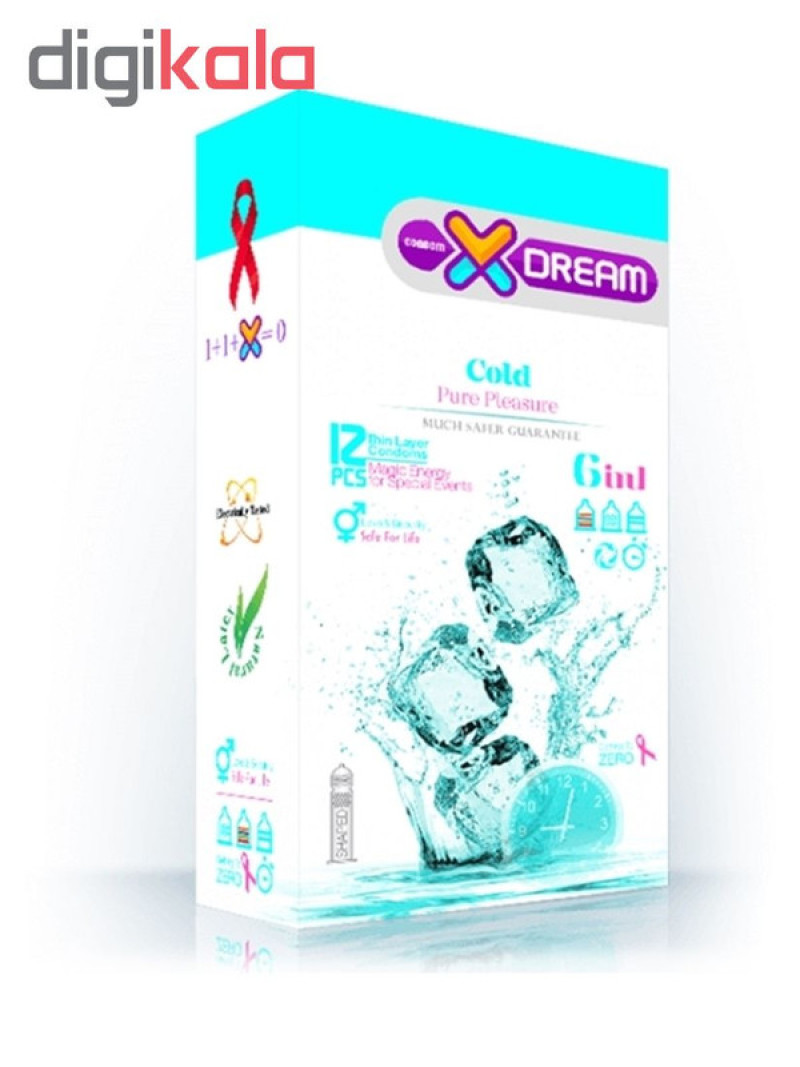 کاندوم ایکس دریم مدل Cold بسته 12 عددی به همراه کاندوم تاخیری کدکس مدل Double Delay بسته 10 عددی