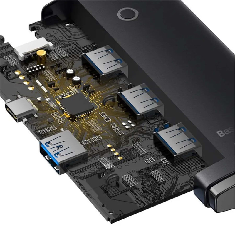 هاب 4 پورت usb3 باسئوس مدل Hub Lite Series -WKQX030101