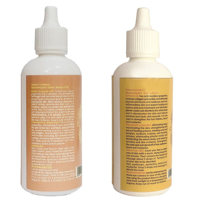 روغن تقویت کننده مو ، مژه و ابرو مرهم یاب  مدل بره موم و بادام تلخ حجم 80 میلی لیتر مجموعه 2 عددی