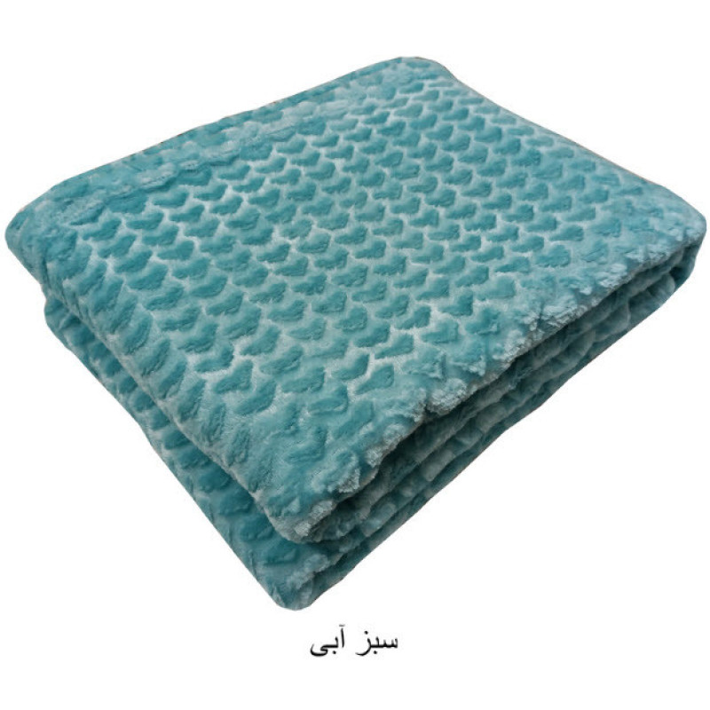پتو یک نفره گلبافت مدل قلبی  سایز 200x150 سانتی‌متر