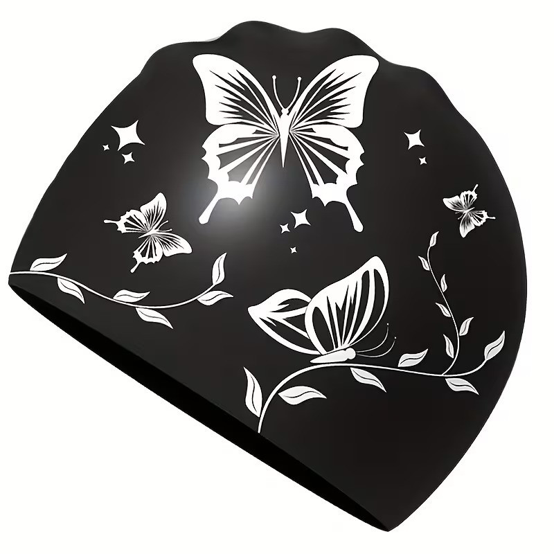 کلاه شنا طرح گل و پروانه کد SY-1124