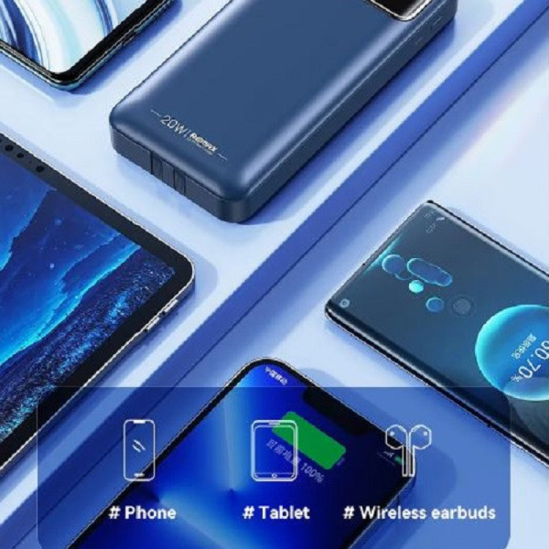 پاوربانک ریمکس مدل Fast Charge 513 ظرفیت 20000 میلی آمپر ساعت
