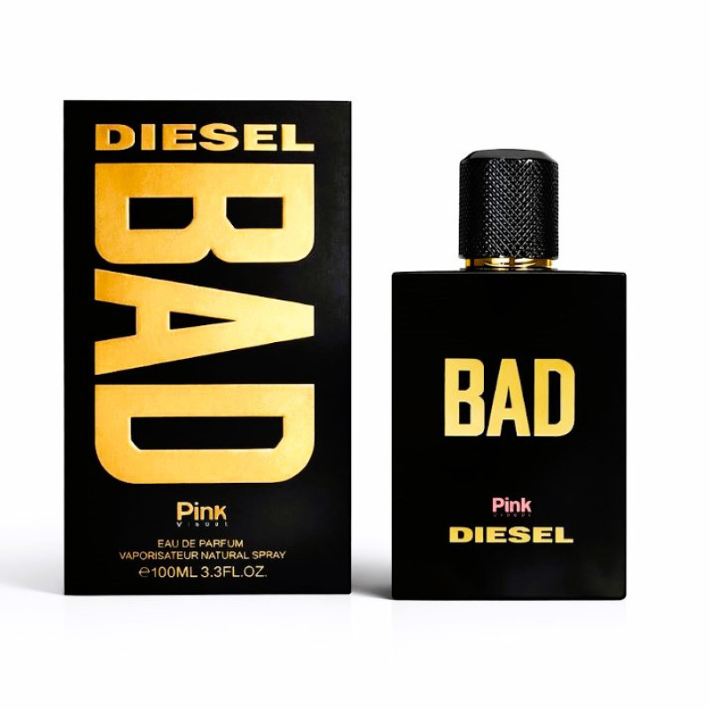 ادو پرفیوم مردانه پینک ویژوآل مدل Bad Diesel با رایحه تلخ حجم 100 میلی لیتر