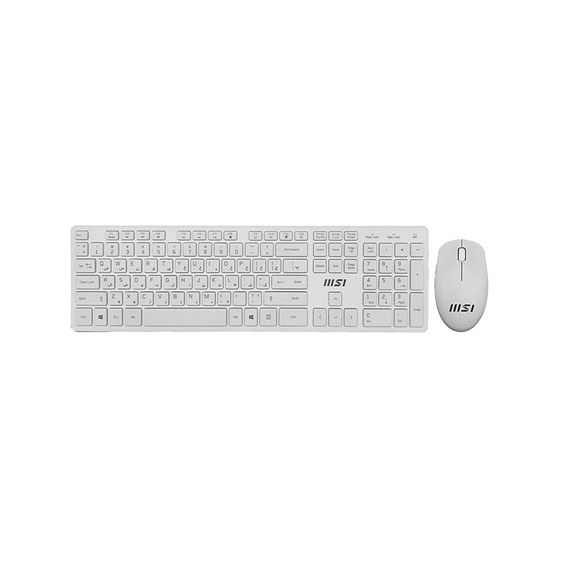 ماوس و کیبورد بی سیم ام اس آی مدل RF-1430w- FS + ma004w