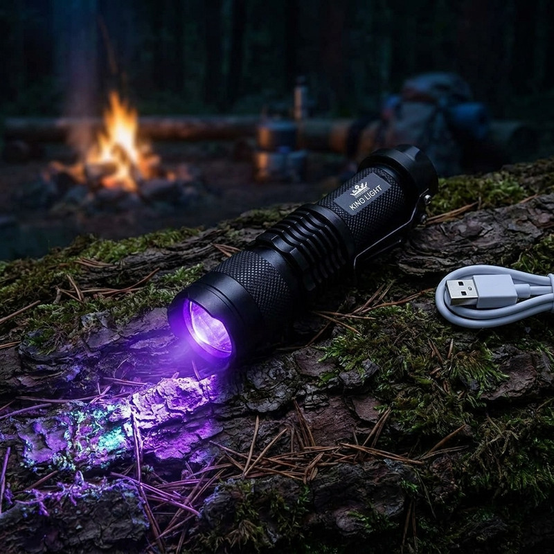 چراغ قوه دستی کینگ لایت مدل UV-1290 با نور بنفش