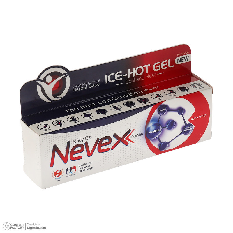 ژل ضد درد بدن نوکس مدل Cool And Heat Therapy حجم 100 میلی‌لیتر با عصاره‌های گیاهی و خاصیت ضد خشکی پوست، مناسب بانوان و آقایان، بسته‌بندی تیوبی پلاستیکی