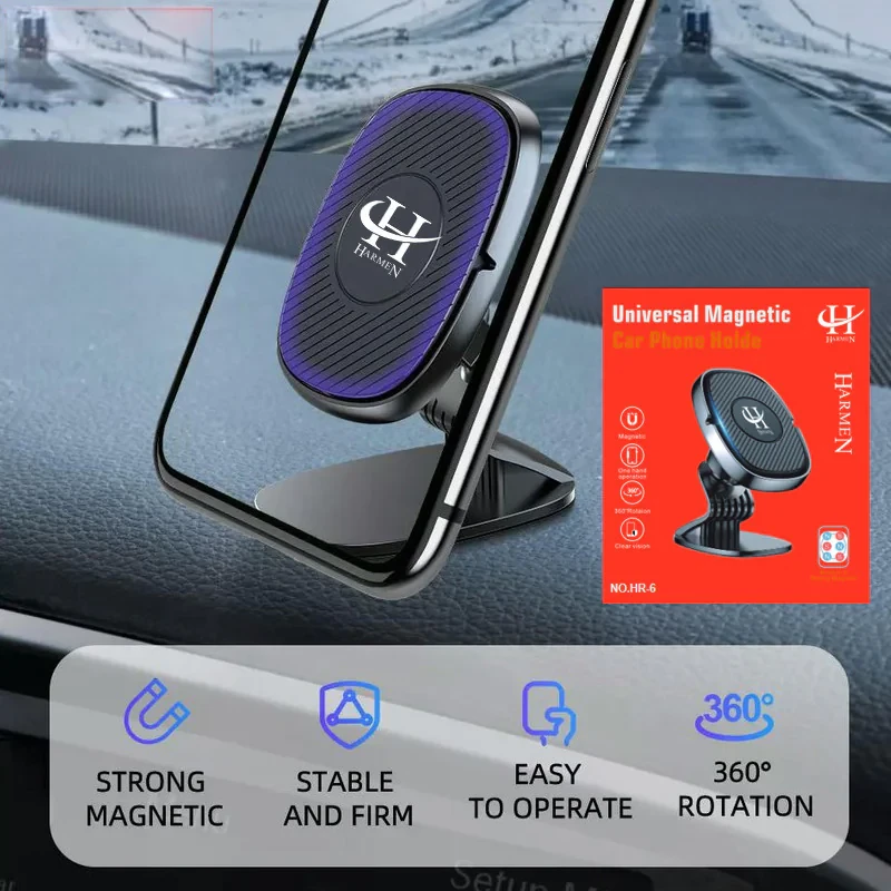 پایه نگهدارنده گوشی موبایل هارمن مدل UNIVERSAL MAGNETIC HR-6