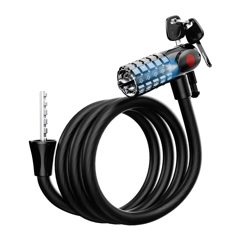 قفل دوچرخه مدل دوگانه چراغ دار کد Dual-Lock-LED