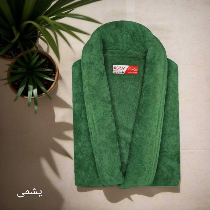 حوله پالتویی حوله هنر مدل تن پوش طرح ساده کد 02 سایز 125