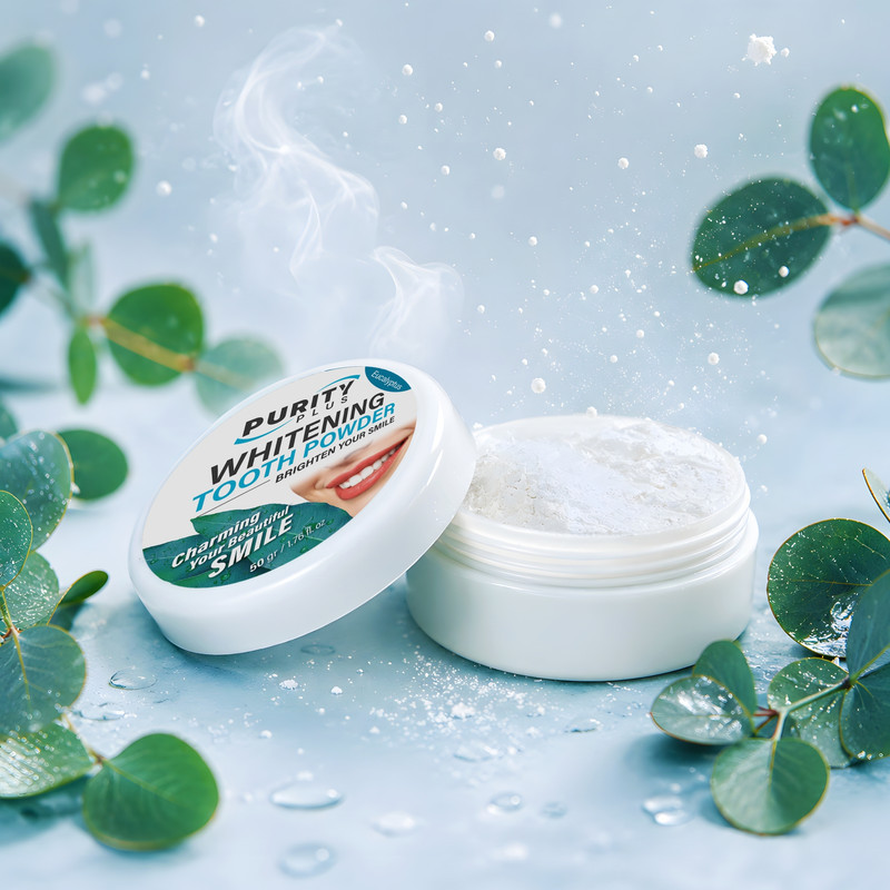 پودر سفیدکننده دندان پیوریتی پلاس مدل Eucalyptus وزن ۵۰ گرم