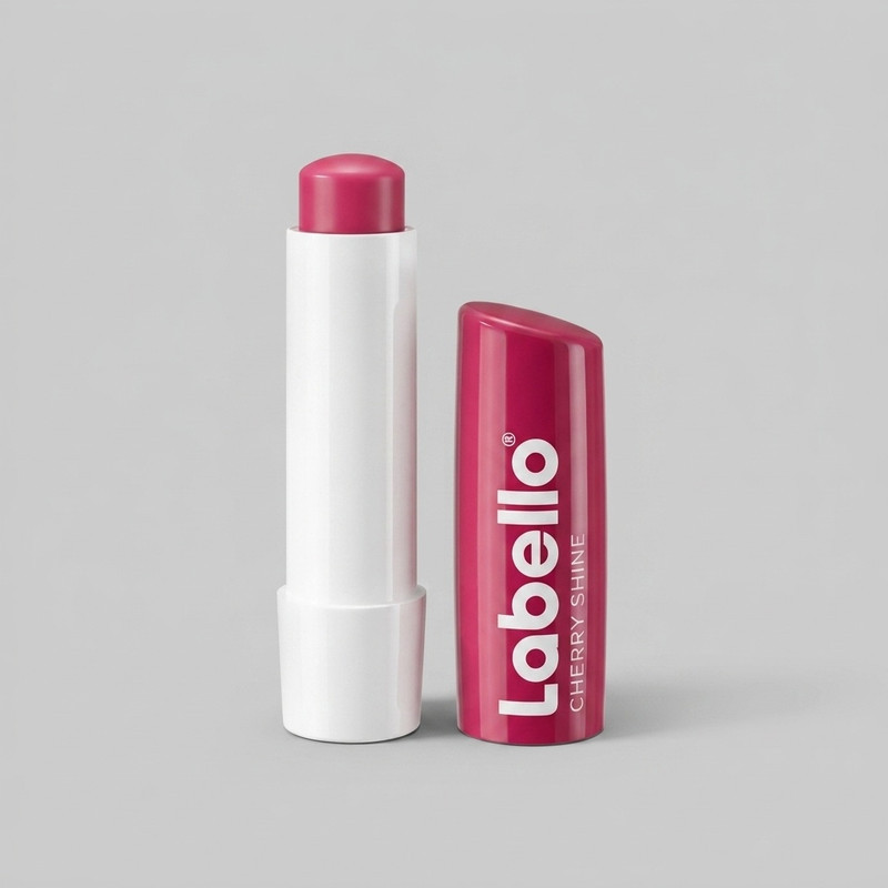 بالم لب مرطوب‌کننده لابلو مدل CHERRY SHINE با عصاره شی‌باتر و ویتامین E مناسب پوست خشک و ترک‌خورده بانوان، دارای بافت جامد و محفظه ماتیکی