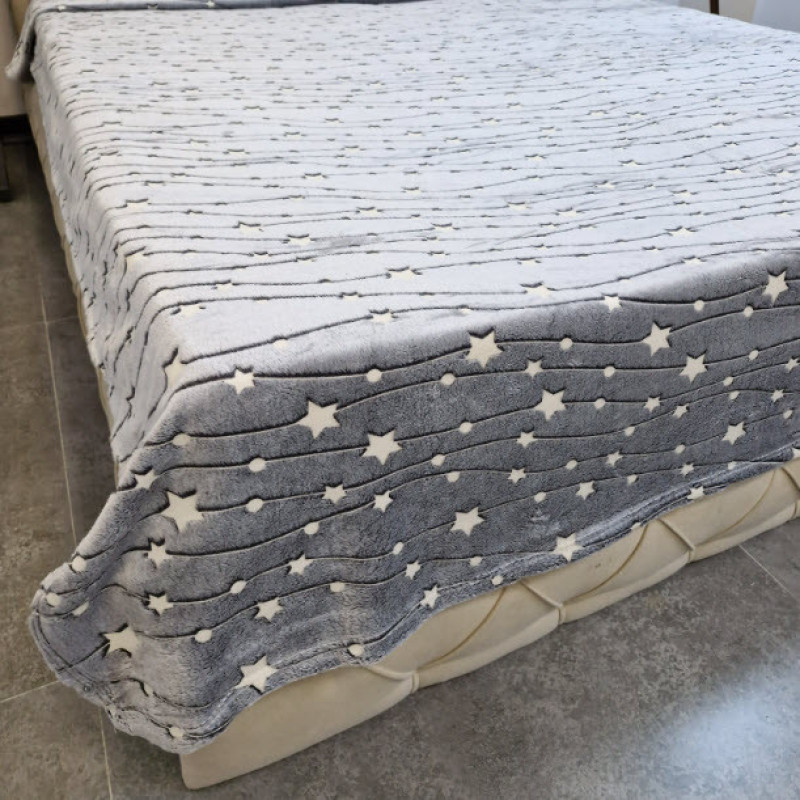 پتو مسافرتی 1 نفر ویراگیتا مدل شبنما ستاره دنباله دار کهکشانی سایز 150x200 سانتی‌متر