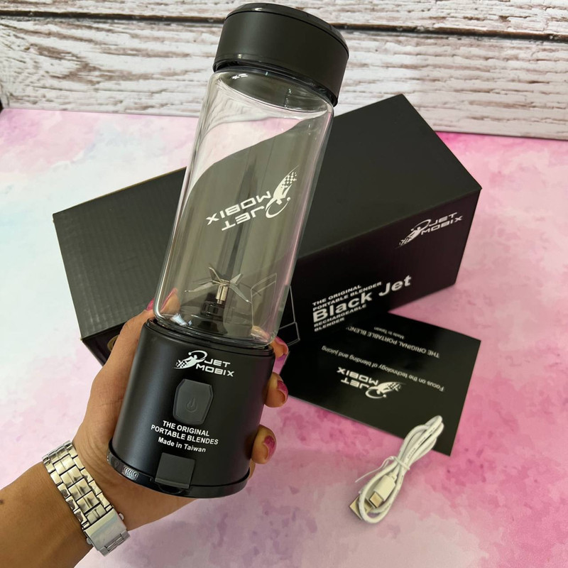 شیکر شارژی جت موبیکس مدل Black Jet گنجایش 0.45 لیتر