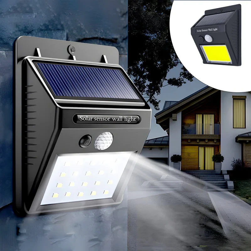 لامپ خورشیدی مدل Solar Sensor Wall Light کد 30Lamp