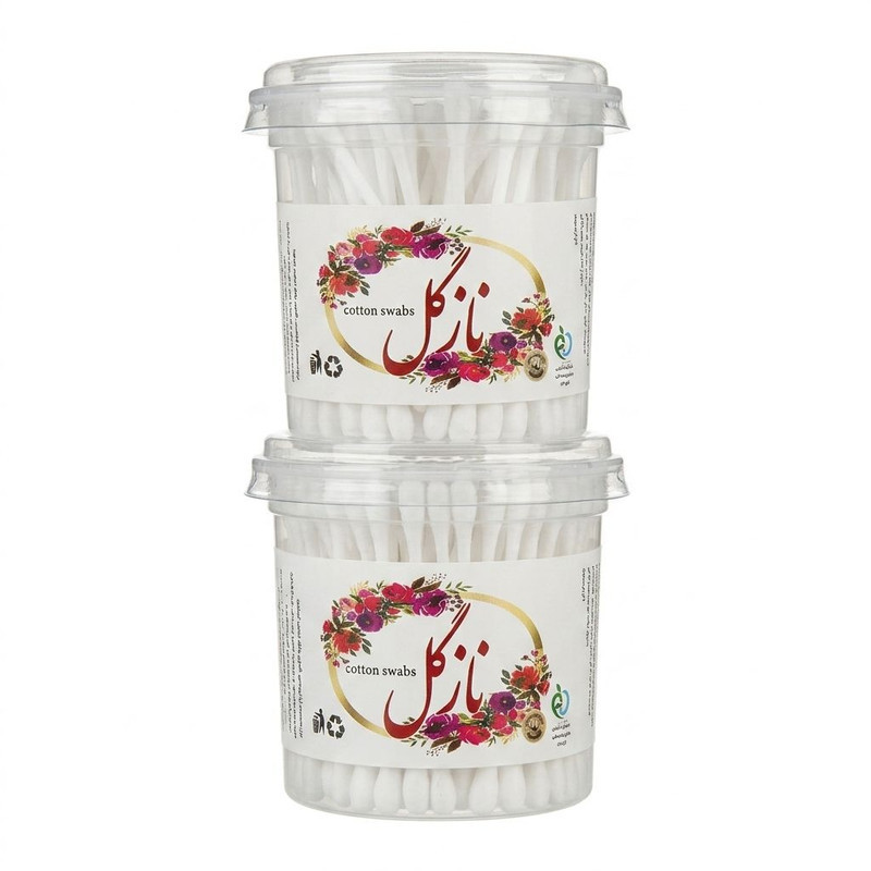 گوش پاک‌کن نازگل مدل 00i7 دو بسته 100 عددی