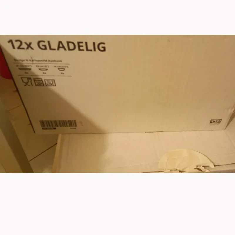 سرویس غذاخوری 12 پارچه ایکیا مدل GLADELIG