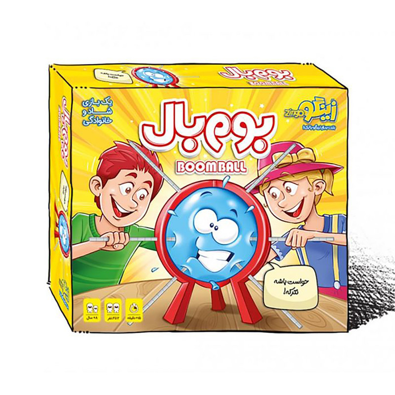 بازی فکری زینگو مدل بوم بال، رقابتی شانسی برای 2 تا 6 نفر، مناسب خردسال و کودک، افزایش دقت، تمرکز، تفکر استراتژیک و تصمیم‌گیری، درجه سختی متوسط، مدت بازی زیر 30 دقیقه