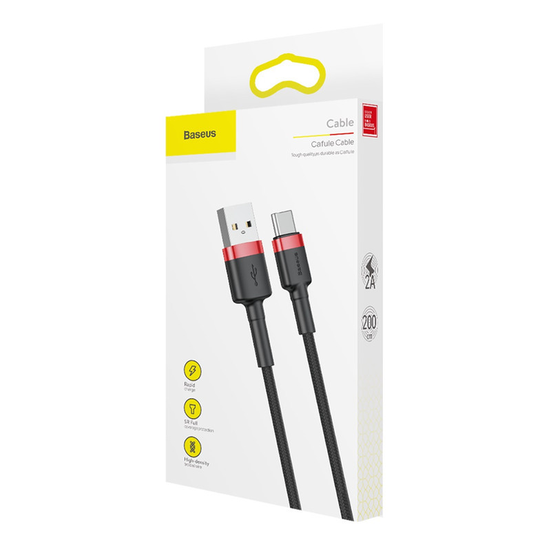 کابل تبدیل USB به USB-C بیسوس  مدل CATKLF-C91 Cafule طول 2 متر
