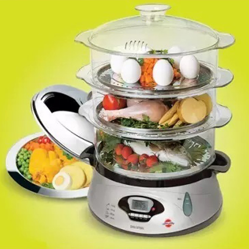 بخارپز 13 لیتری پارس خزر مدل Digi Steel