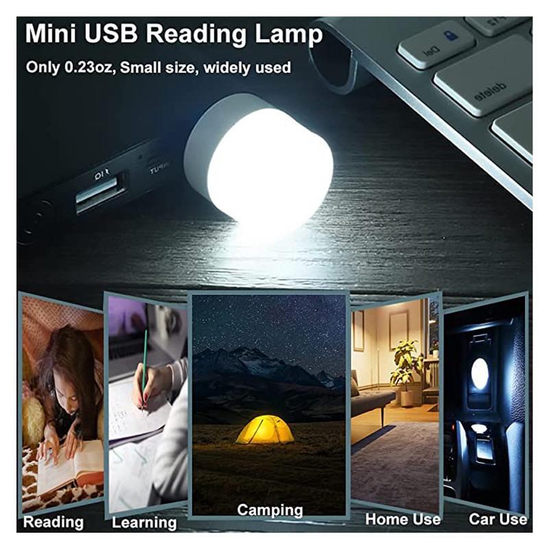 چراغ قوه مدل USB با نور مهتابی بسته 10 عددی