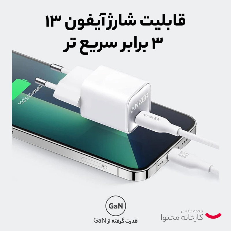 شارژر دیواری 30 وات انکر مدل A2147 511 Nano 3