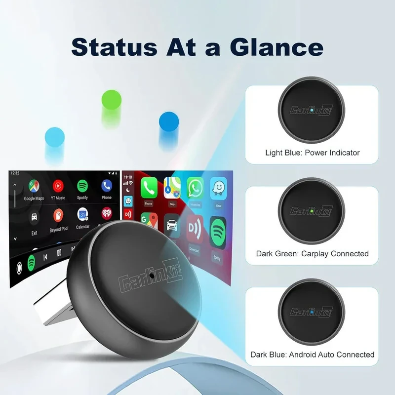 دانگل وایرلس کارپلی و اندروید اتو کارلینکیت مدل Carlinkit Mini Ultra3