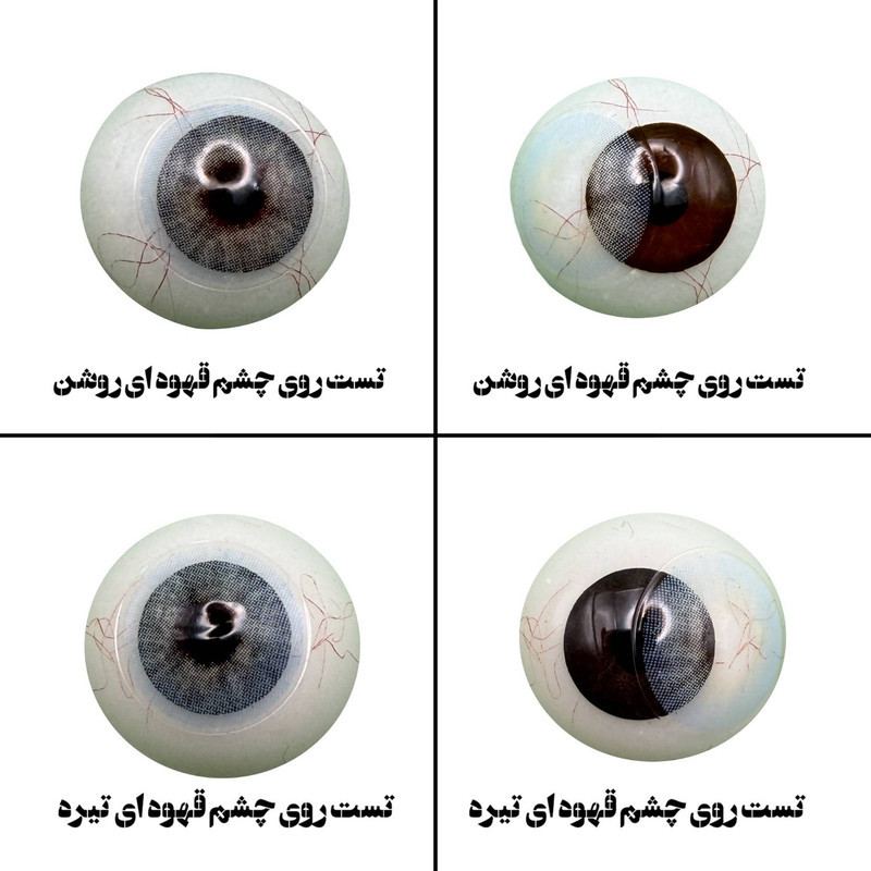 لنز چشم رویال ویژن مدل ADDICT کد 30 رنگ آبی طوسی روشن بدون دور