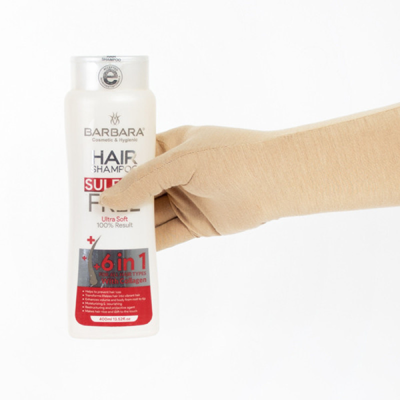 شامپو مو بدون سولفات باربارا مدل Ultra Soft حجم 400 میلی لیتر