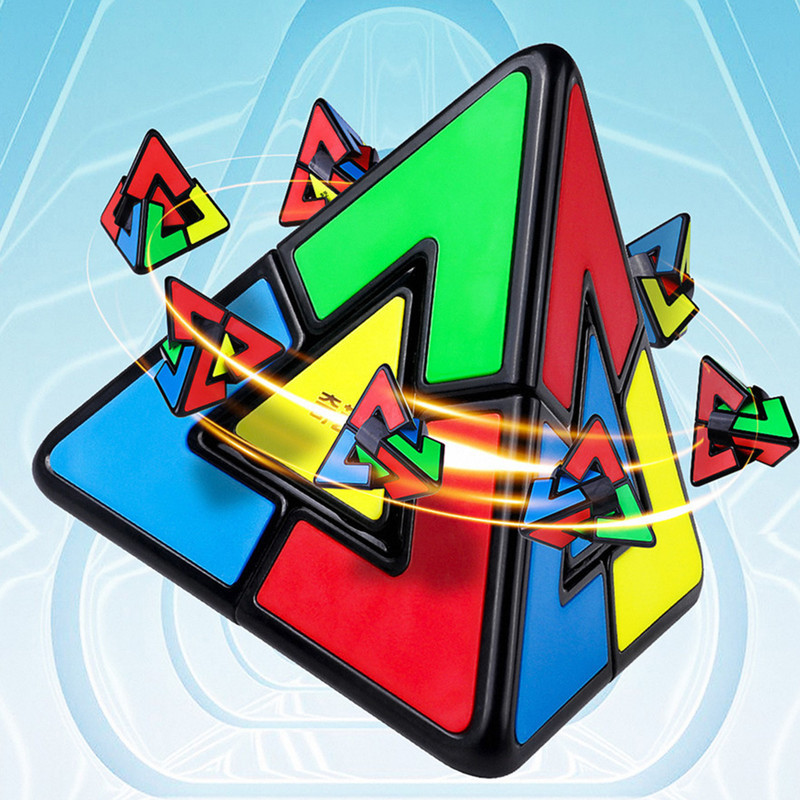 مکعب روبیک چی ای مدل هرم دوقلوی لایت کای وای QY Pyraminx Lite