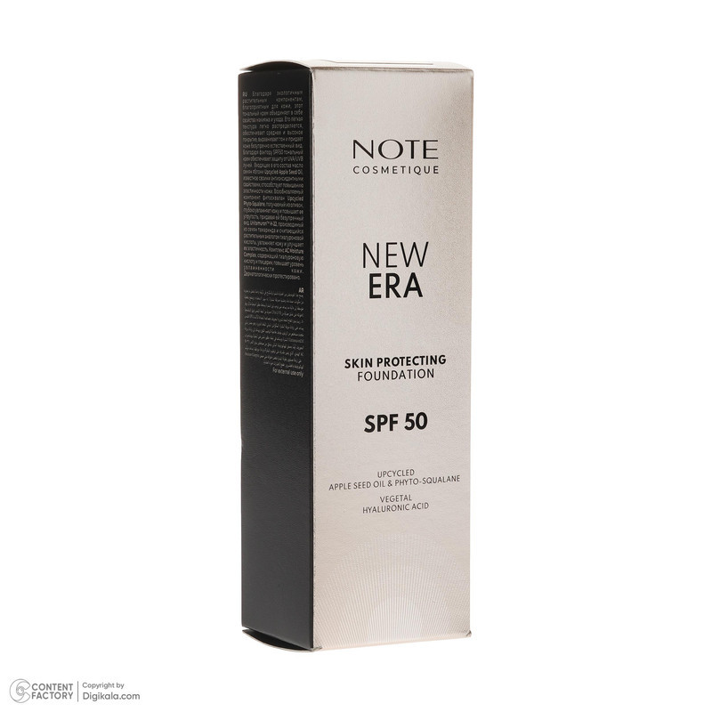 کرم پودر مایع SPF 50 نوت مدل NEW ERA شماره 110 مناسب برای انواع پوست حجم 30 میلی‌لیتر