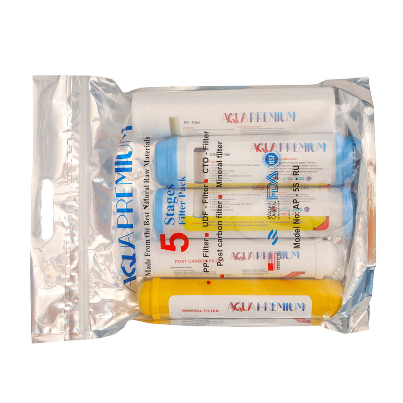 فیلتر دستگاه تصفیه آب آکواپرمیوم مدل AP-5S-RU مجموعه 5 عددی