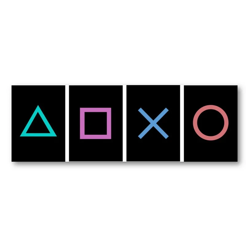 تابلو شاسی 4تکه طرح بازی مدل game decor