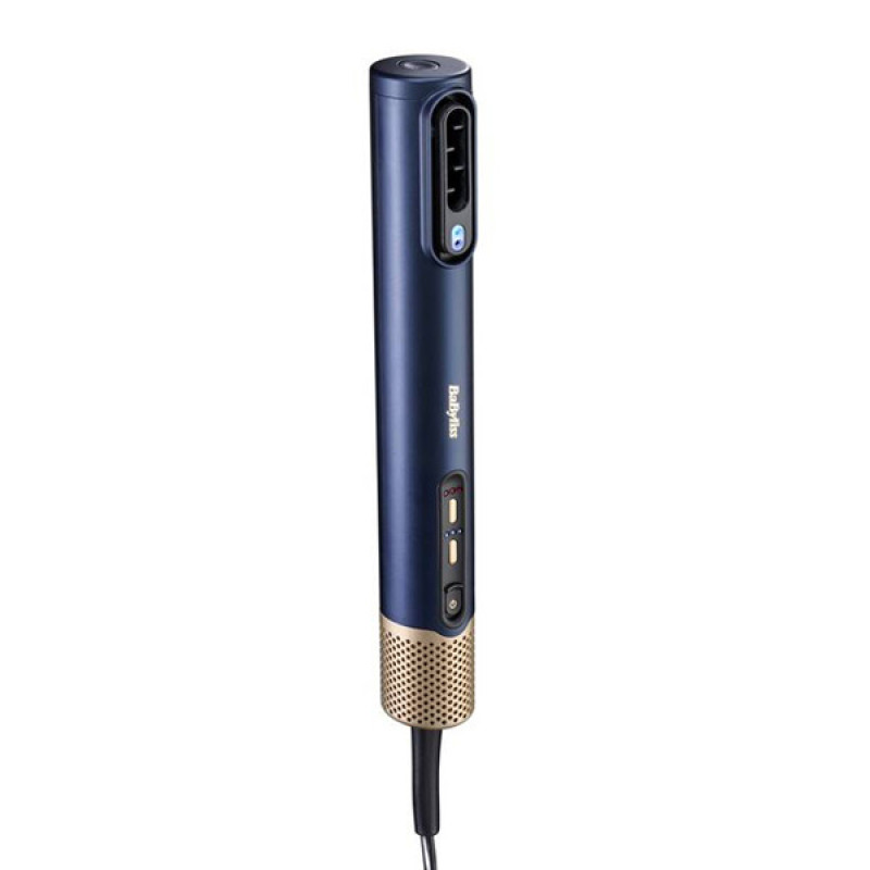 سشوار برس‌دار حالت‌دهنده 1600 وات بابیلیس مدل AS6550E، موتور AC، وزن 380 گرم، المنت سرامیک تورمالین، دارای سری شانه‌دار، سری برس‌دار تخت با ویژگی فرکنندگی، صاف‌کنندگی، حجم‌دهندگی، با قابلیت تنظیم دما